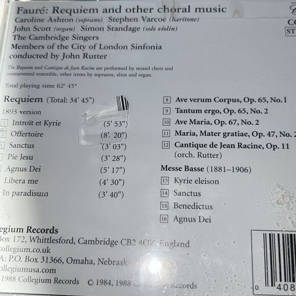 faure: Requiem and Other Choral Music Music - Picture 4 of 4